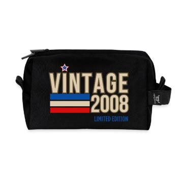 Jahrgang 2008 limitierte Auflage - Recycelte Kulturtasche - Schwarz - Vorne