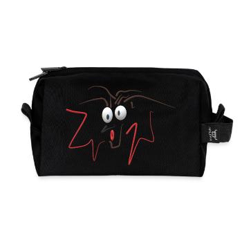 Augen - Recycelte Kulturtasche - Schwarz - Vorne