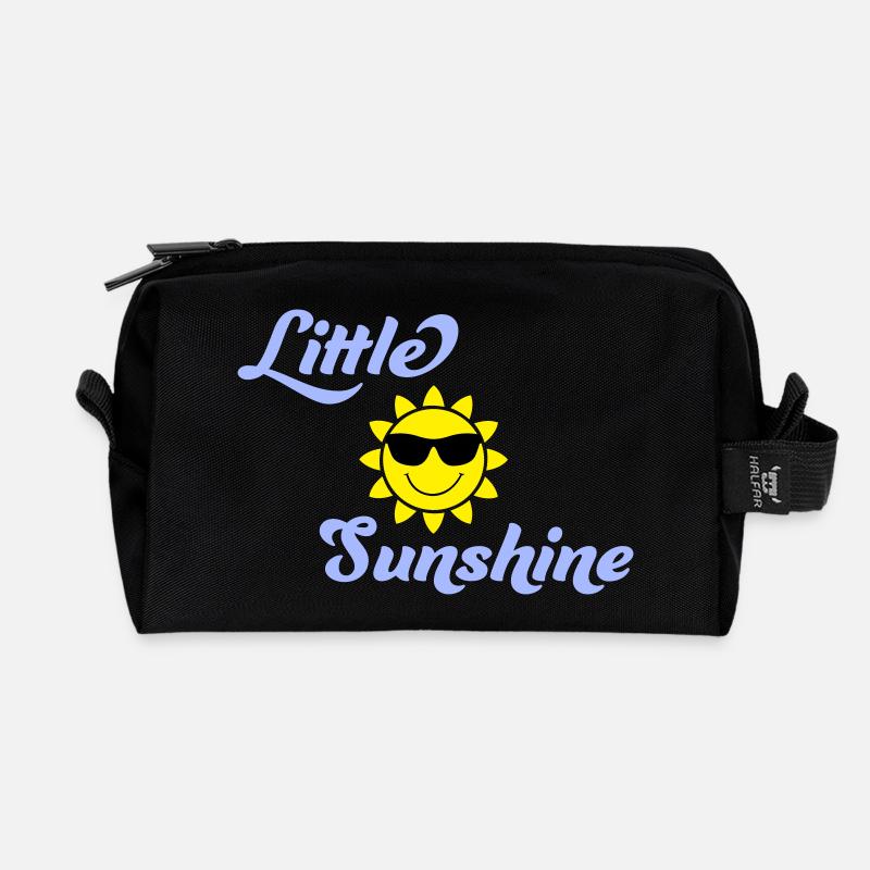 Little Sunshine - Recycelte Kulturtasche - Schwarz