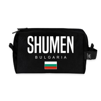 Shumen Bulgarien - Recycelte Kulturtasche - Schwarz - Vorne