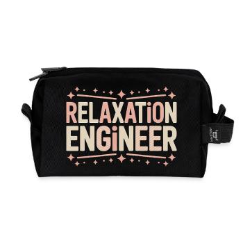 Masseurin Sprüche Massage Lustige Masseur Geschenk - Recycelte Kulturtasche - Schwarz - Vorne