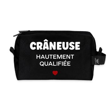 Crane - Recycled Toiletry Zip Bag - black - Front