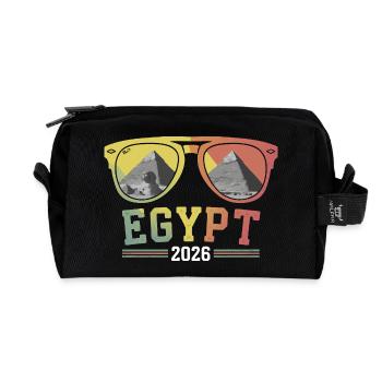 Ägypten Urlaub 2026 Pyramiden - Recycelte Kulturtasche - Schwarz - Vorne