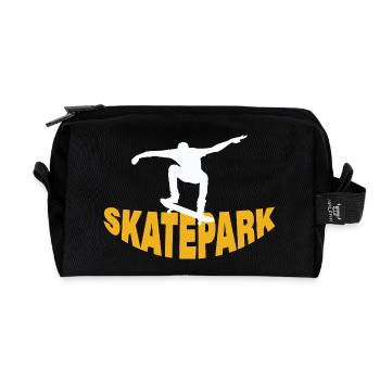 Skatepark - Trousse de toilette en tissu recyclé - noir - Devant