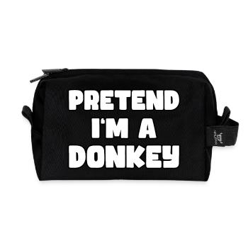 Pretend I'm a Donkey - Einfaches Esel-Kostüm - Recycelte Kulturtasche - Schwarz - Vorne