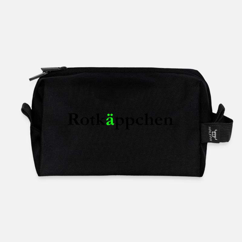 Rotkäppchen - Recycelte Kulturtasche - Schwarz