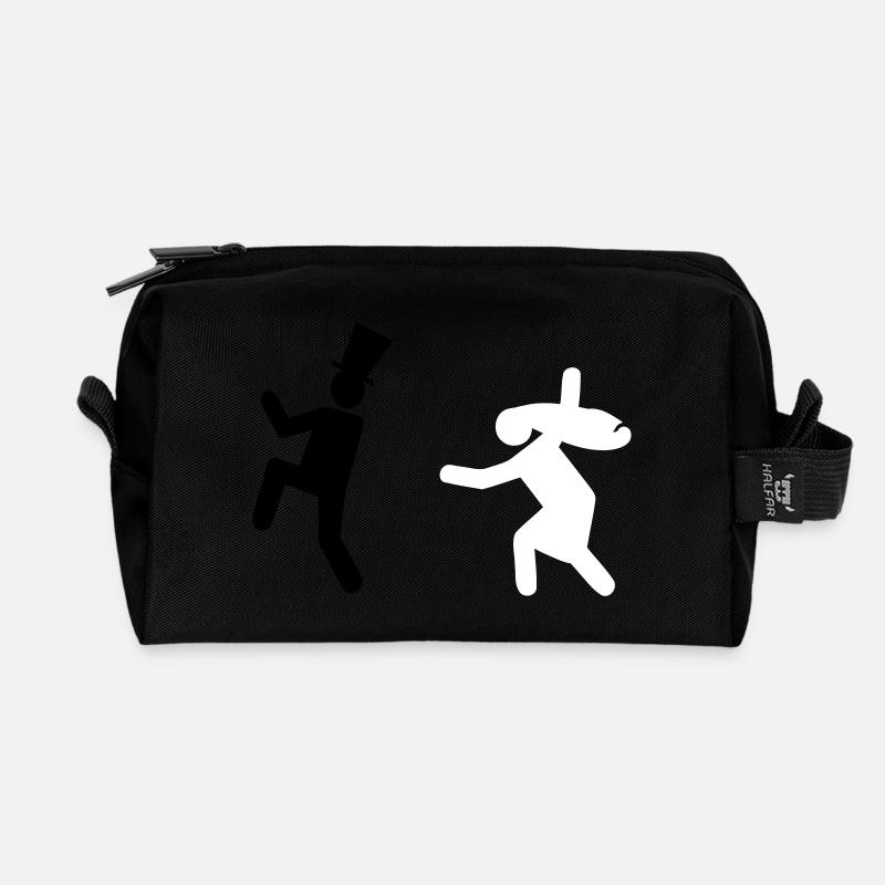 Running Groom - Recycled Toiletry Zip Bag - black