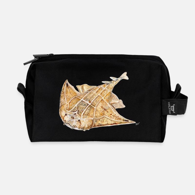 Lote - Engelhai - Requin ange - Recycelte Kulturtasche - Schwarz