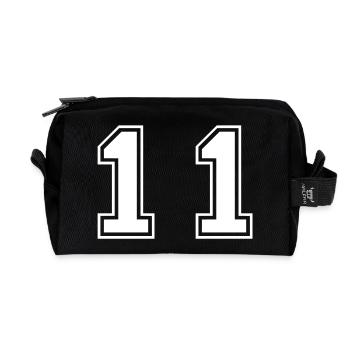 11 - Recycelte Kulturtasche - Schwarz - Vorne
