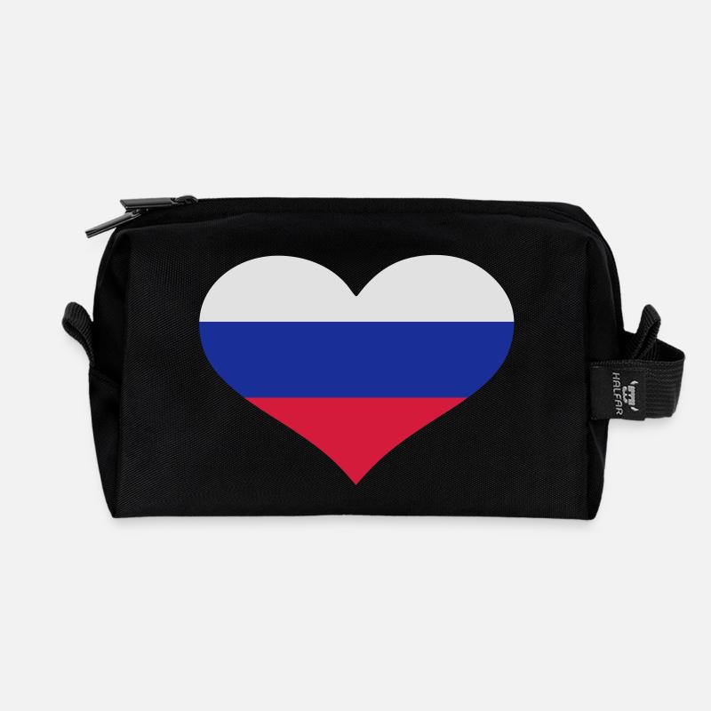 Slowakei - Recycelte Kulturtasche - Schwarz