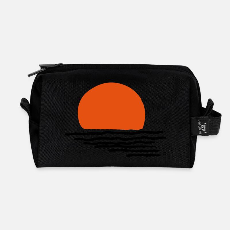 Sonnenuntergang - Recycelte Kulturtasche - Schwarz