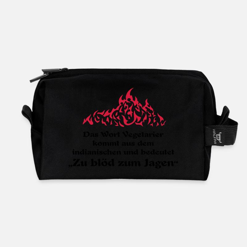 zu blöd zum jagen ... von wicki_de - Recycelte Kulturtasche - Schwarz