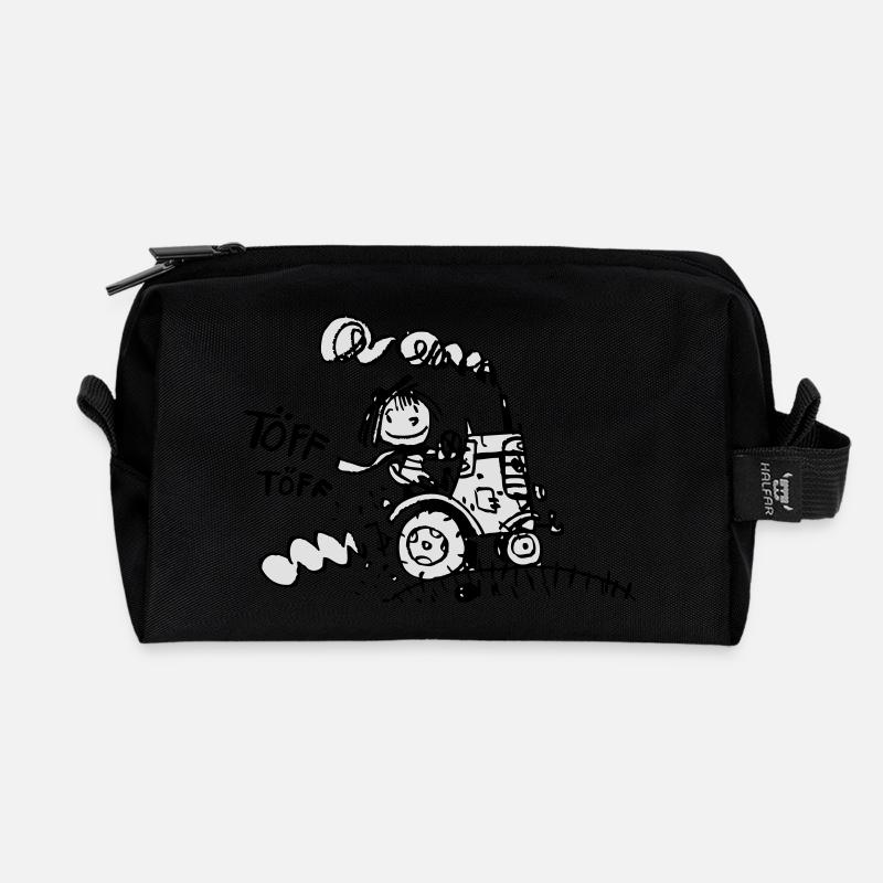 Trecker - Recycelte Kulturtasche - Schwarz