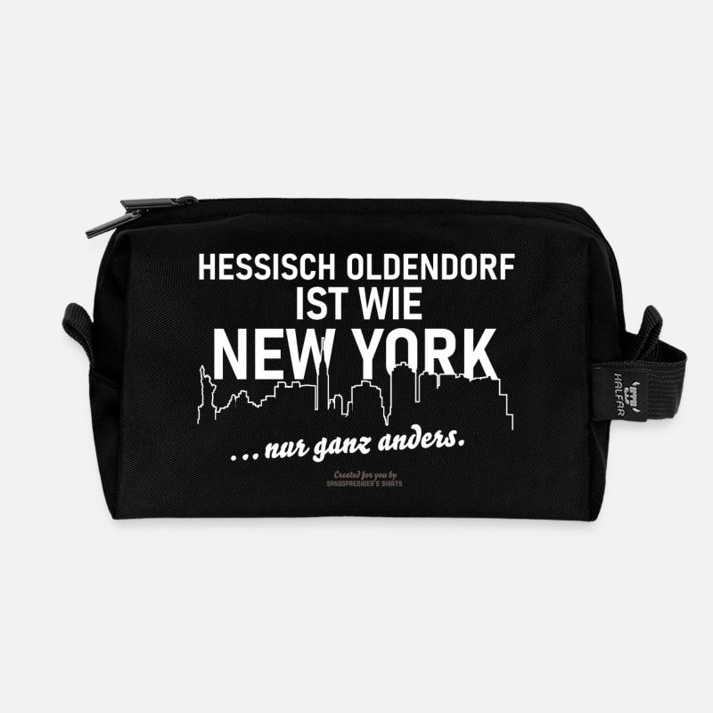 Hessisch Oldendorf - Recycelte Kulturtasche - Schwarz