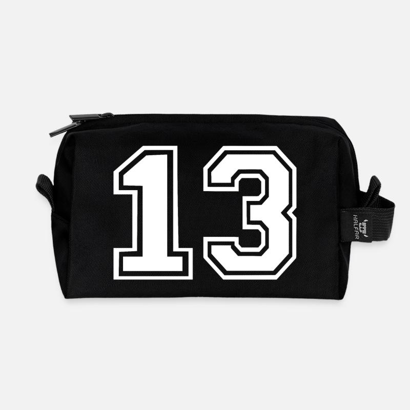 13 - Recycelte Kulturtasche - Schwarz