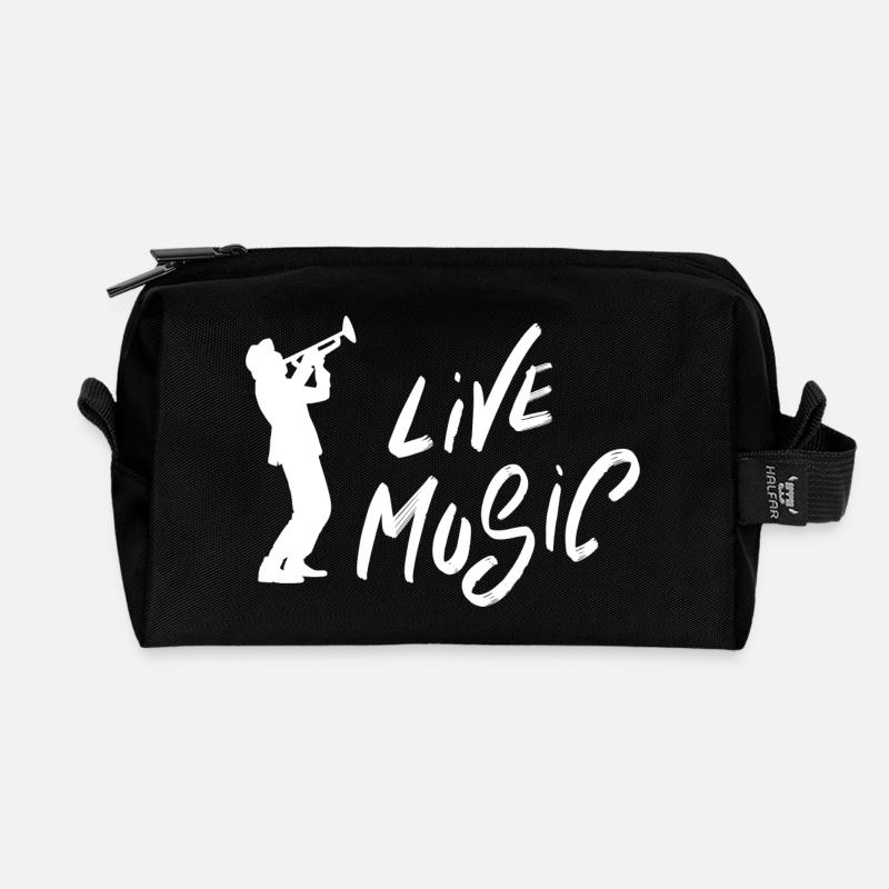 Liebhaber von Live-Musik - Recycelte Kulturtasche - Schwarz