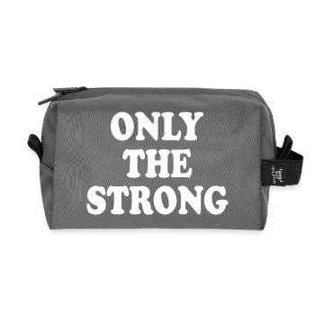 only the strong - Trousse de toilette en tissu recyclé - anthracite - Devant