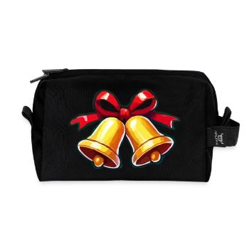 glocken - Recycelte Kulturtasche - Schwarz - Vorne