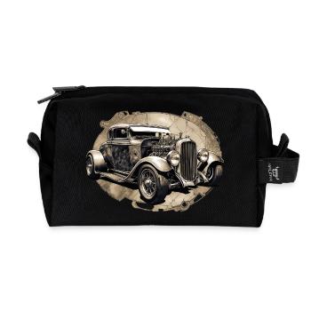 Hotrod - Recycled Toiletry Zip Bag - black - Front