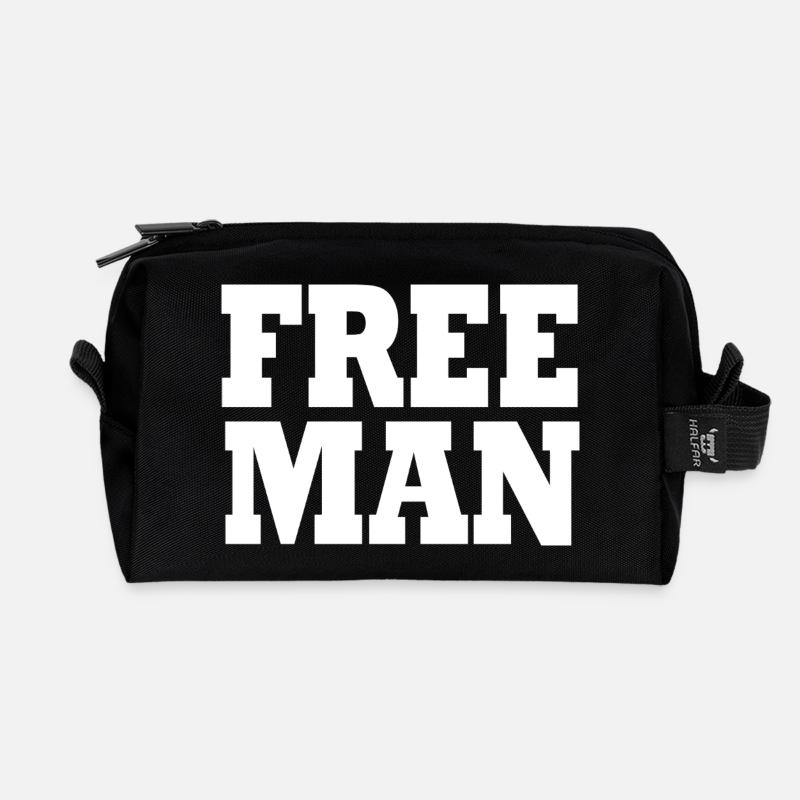 Freier Mann T-Shirt Freier Mann - Recycelte Kulturtasche - Schwarz