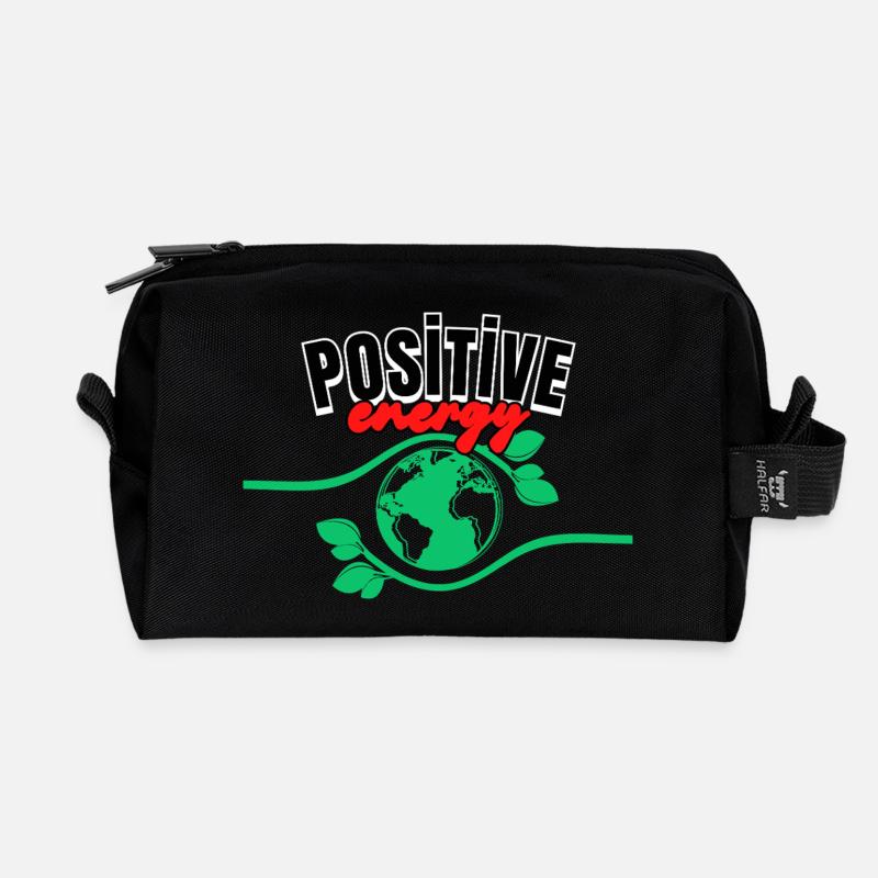 Positiv - Recycelte Kulturtasche - Schwarz