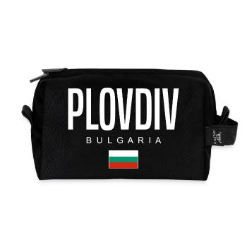 Plovdiv Bulgarien - Recycelte Kulturtasche - Schwarz - Vorne