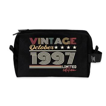 Oktober 1997 Retro Jubiläum 1997 Oktober 1997 - Recycelte Kulturtasche - Schwarz - Vorne