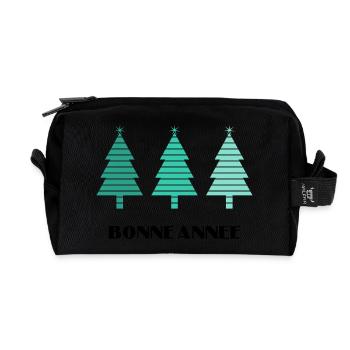 HAPPY NEW YEAR. NEW YEAR'S EVE. NEW YEAR - Recycled Toiletry Zip Bag - black - Front