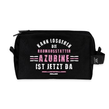 Interior Decorator Trainee Training Apprenticeship Decorator - Recycled Toiletry Zip Bag - black - Front