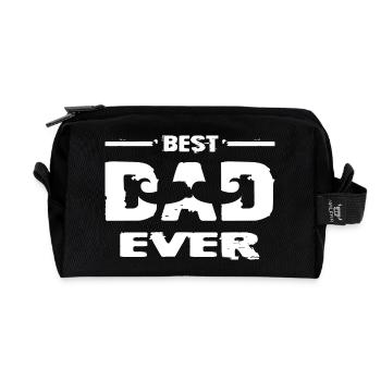 Best Dad in the World Gifts Father Christmas - Recycled Toiletry Zip Bag - black - Front
