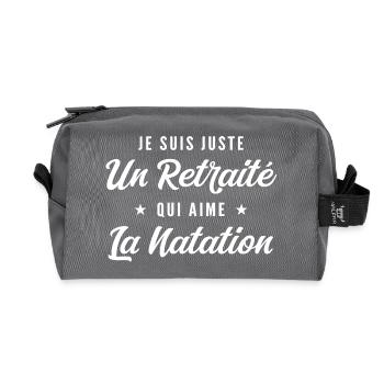 Ehemaliger Schwimmenthusiast - Recycelte Kulturtasche - Anthrazit - Vorne