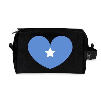 Somalia-Herzflagge - Recycelte Kulturtasche - Schwarz - Vorne