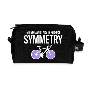 Artistic Cycling Perfect Symmetry Professional  - Recycled Toiletry Zip Bag - black - Front
