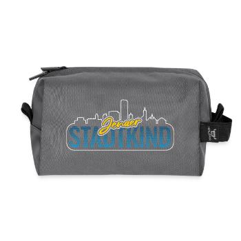 Jena City Child - Recycled Toiletry Zip Bag - anthracite - Front