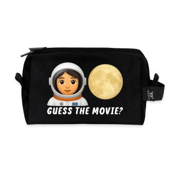 Weltraum-Explorer mit Mondbild - Recycelte Kulturtasche - Schwarz - Vorne
