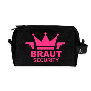 Braut Security JGA - Recycelte Kulturtasche - Schwarz - Vorne