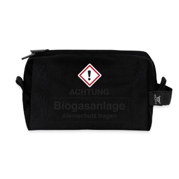 Achtung Biogasanlage - Recycelte Kulturtasche - Schwarz - Vorne