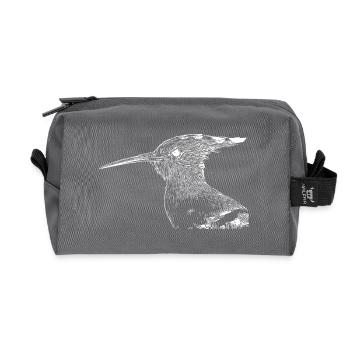 Hoopoe Bird - Trousse de toilette en tissu recyclé - anthracite - Devant