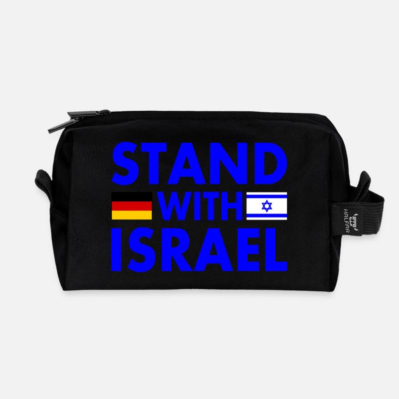 israel - Recycelte Kulturtasche - Schwarz
