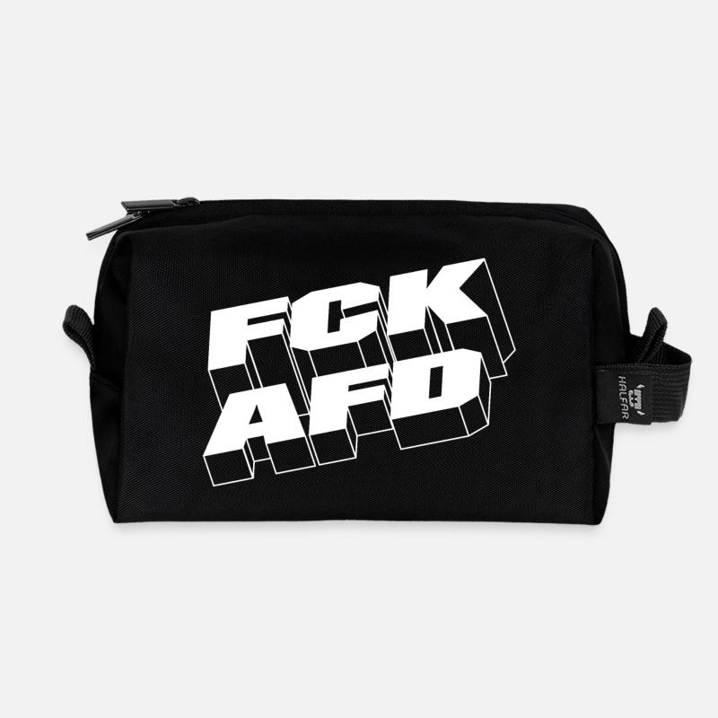 FCKAFD - Recycelte Kulturtasche - Schwarz