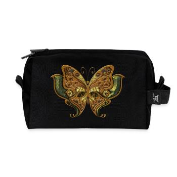 Superbe papillon élégant. - Trousse de toilette en tissu recyclé - noir - Devant