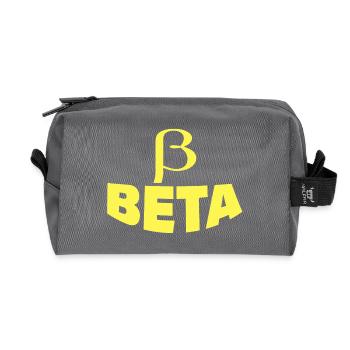 BETA - Recycled Toiletry Zip Bag - anthracite - Front