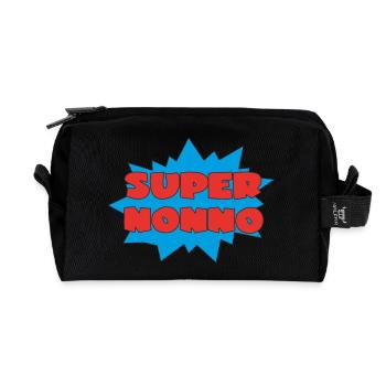 SUPER NONNO - Trousse de toilette en tissu recyclé - noir - Devant