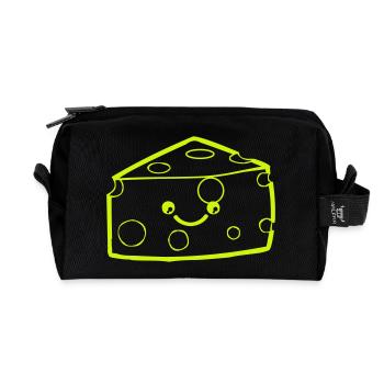 Cheese Smile - Recycelte Kulturtasche - Schwarz - Vorne