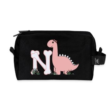 Buchstabe N - Recycelte Kulturtasche - Schwarz - Vorne
