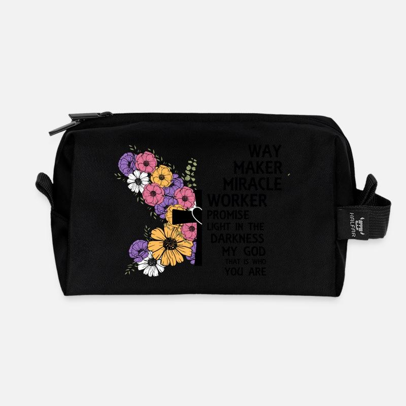 Waymaker - Recycelte Kulturtasche - Schwarz