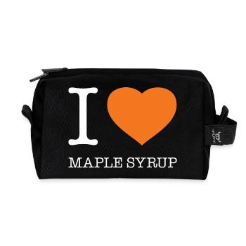 J’ADORE LE SIROP D’ÉRABLE - Trousse de toilette en tissu recyclé - noir - Devant