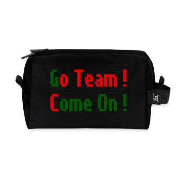 Go Team ! - Trousse de toilette en tissu recyclé - noir - Devant