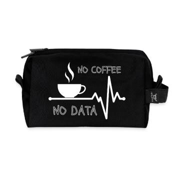 No Coffee No Data Informatic Teacher Programmer - Recycled Toiletry Zip Bag - black - Front