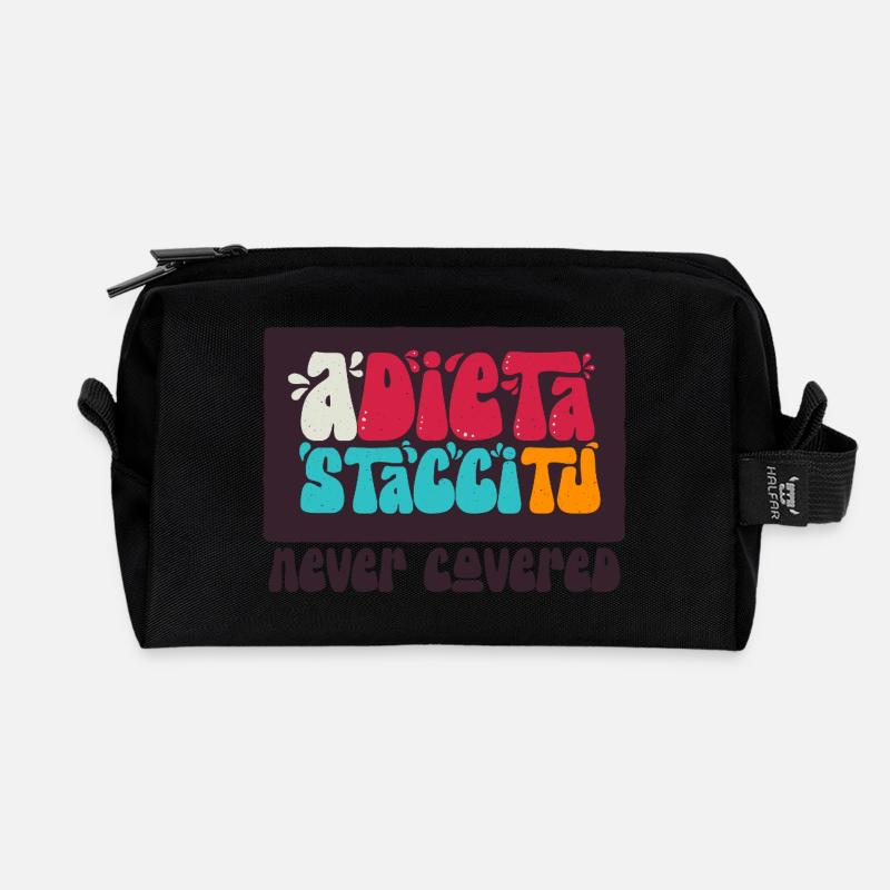 Die Stacci Tu Diät - Recycelte Kulturtasche - Schwarz